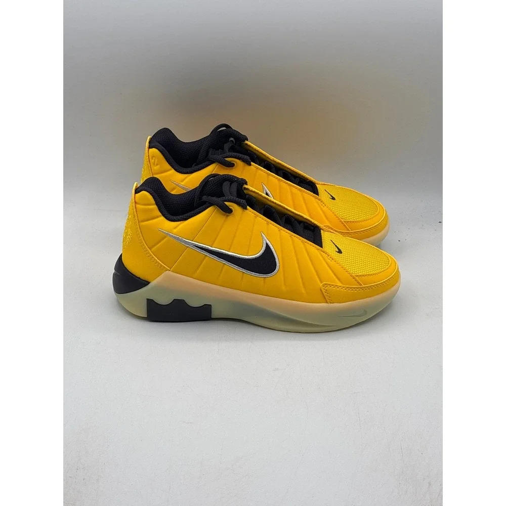 Nike LeBron Witness IX Shoes Kids Size 4Y Amarillo Purple Basketball HV2270-700